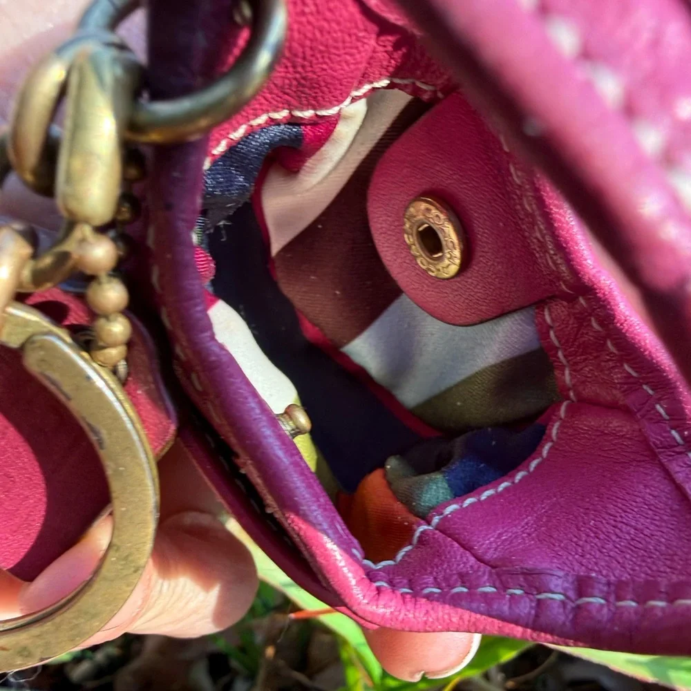 Coach Ergo bag charm keychain Pink - Picture 4 of 5